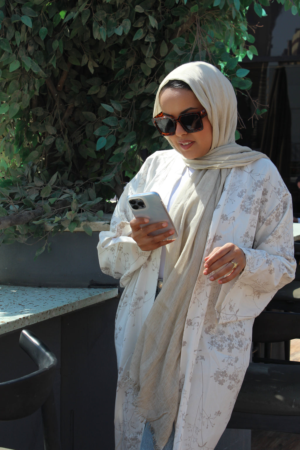 Floral Kimono - off white