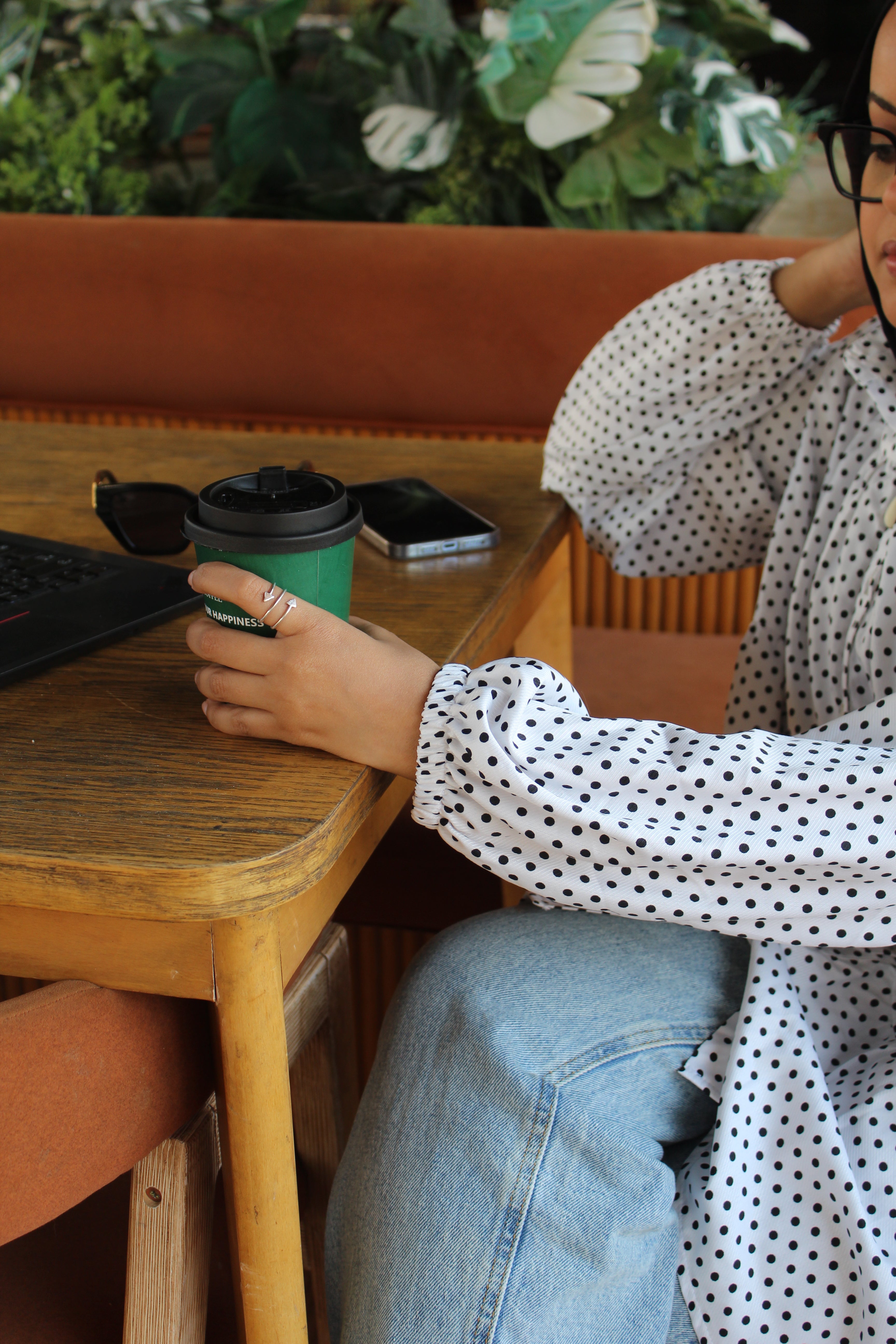 Ruffled Polka Dots Blouse