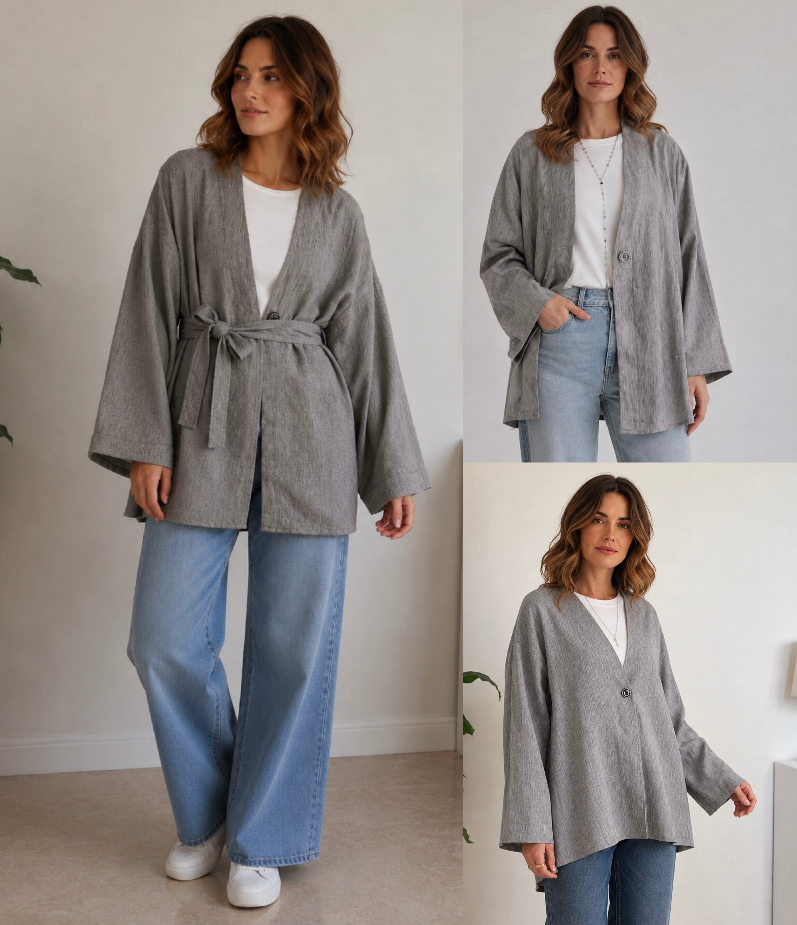 Diana Blouse - Grey