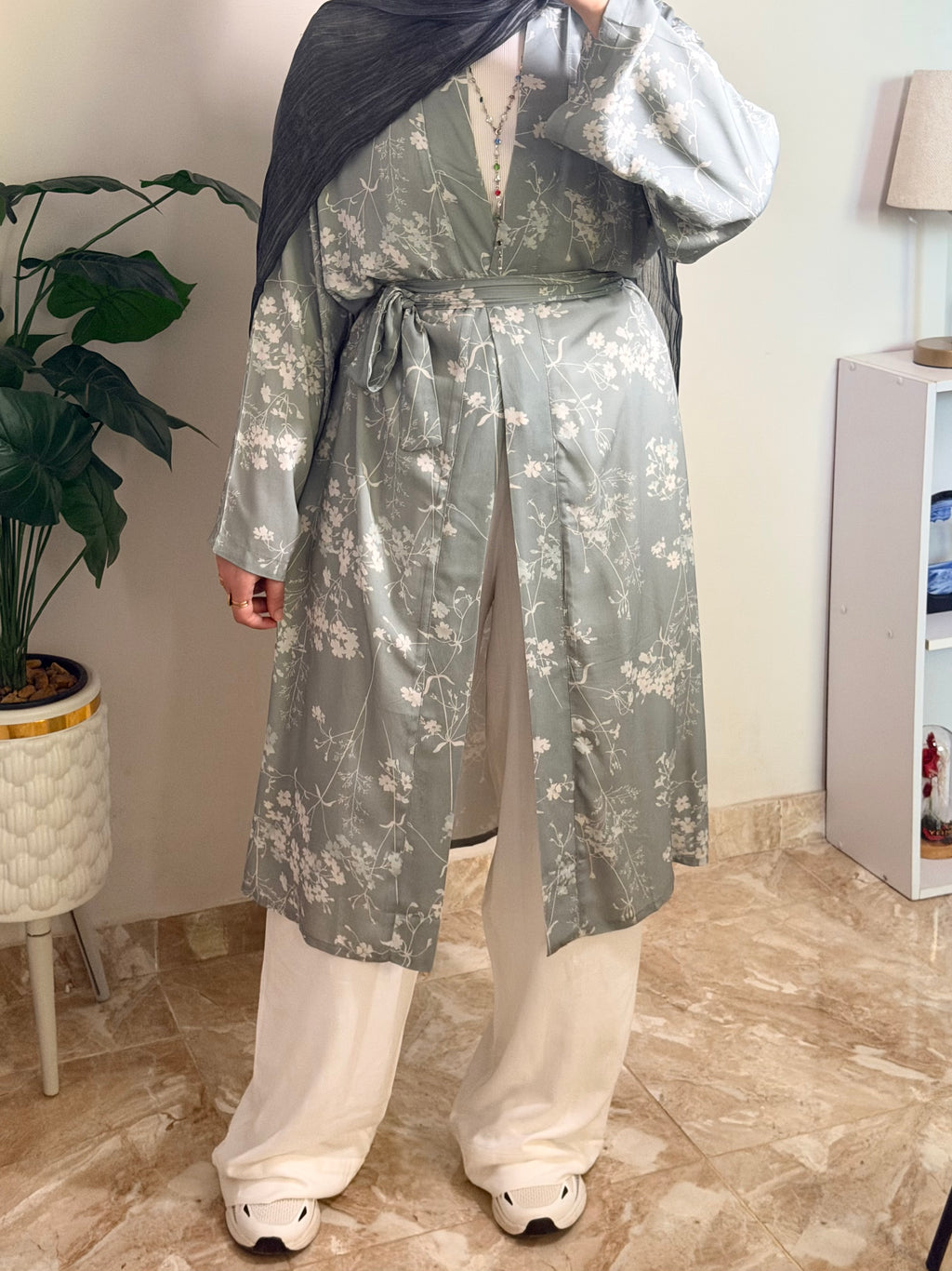 Floral Kimono - mint
