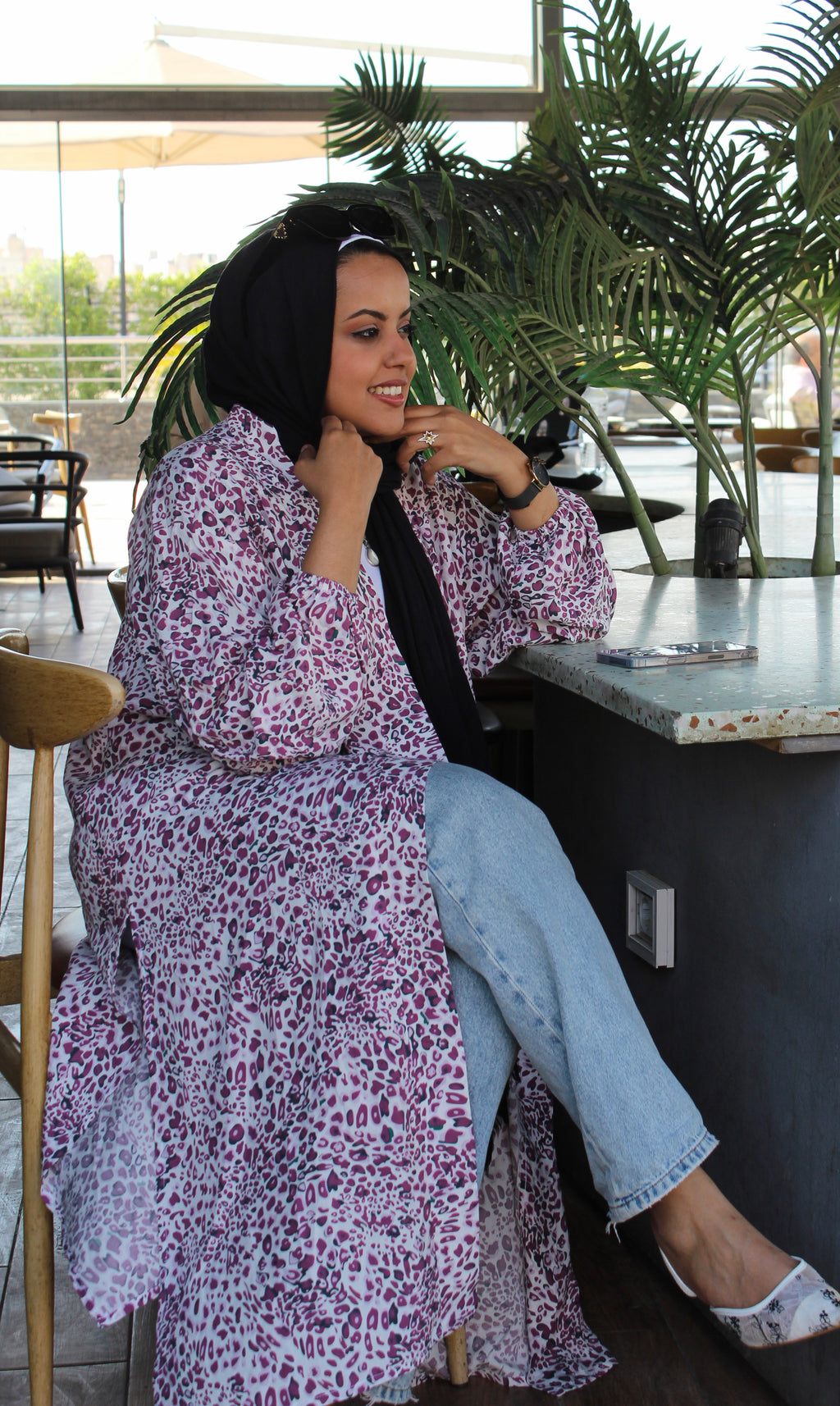 Long Cardigan - Purple