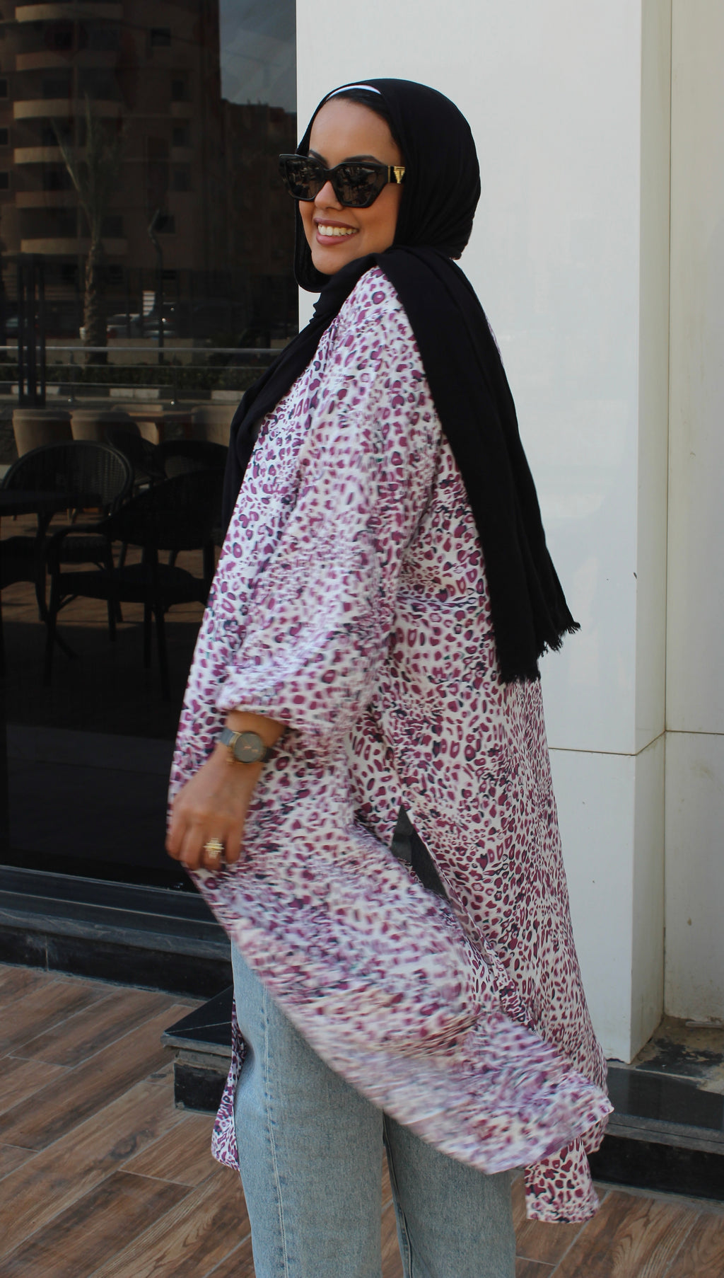 Long Cardigan - Purple