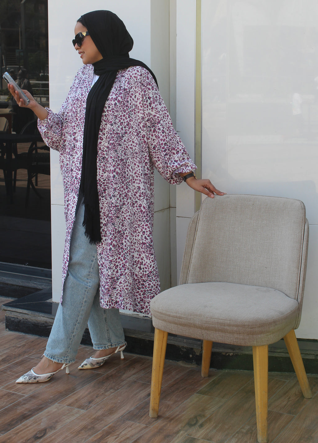 Long Cardigan - Purple