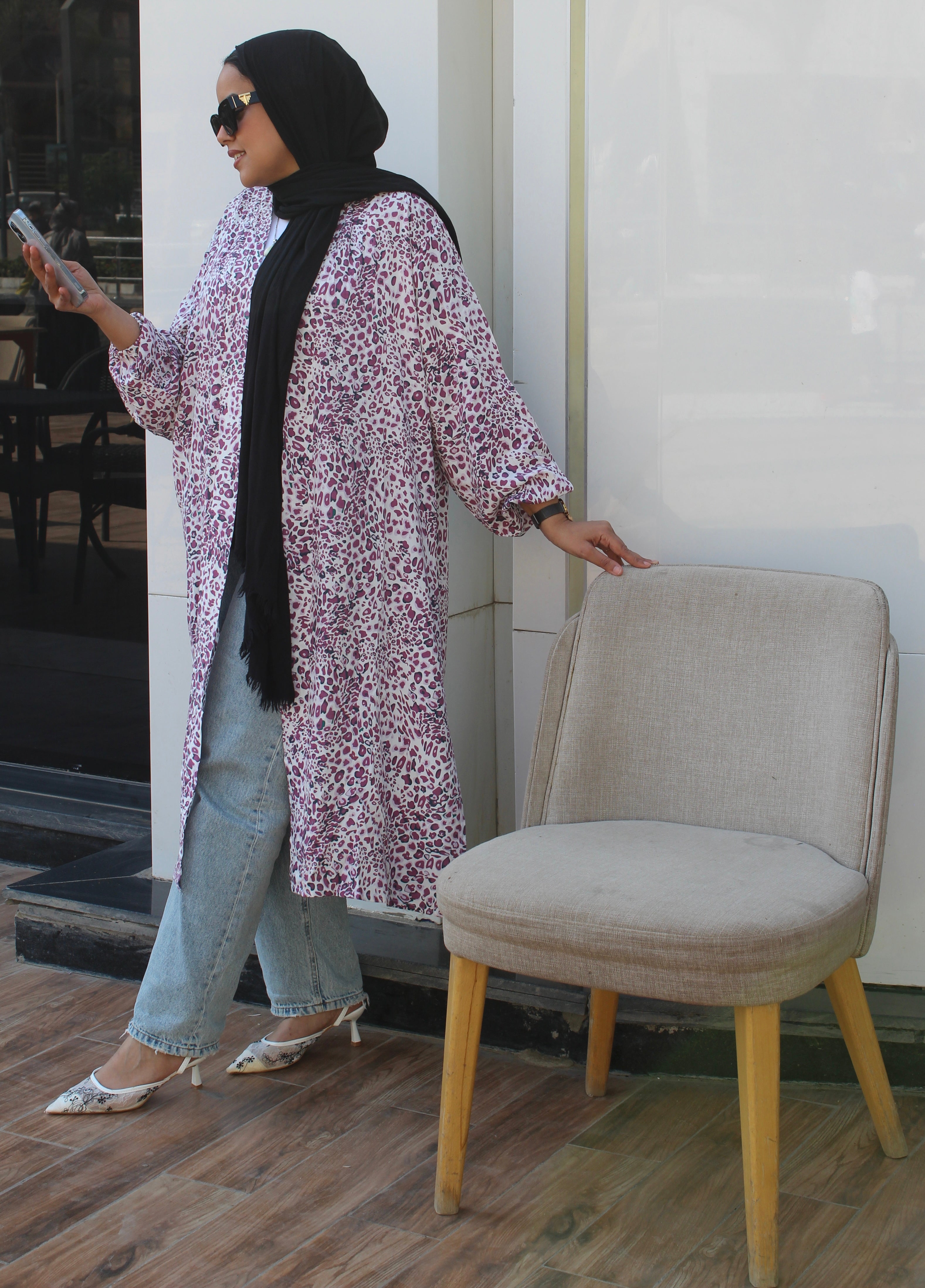 Long Cardigan - Purple