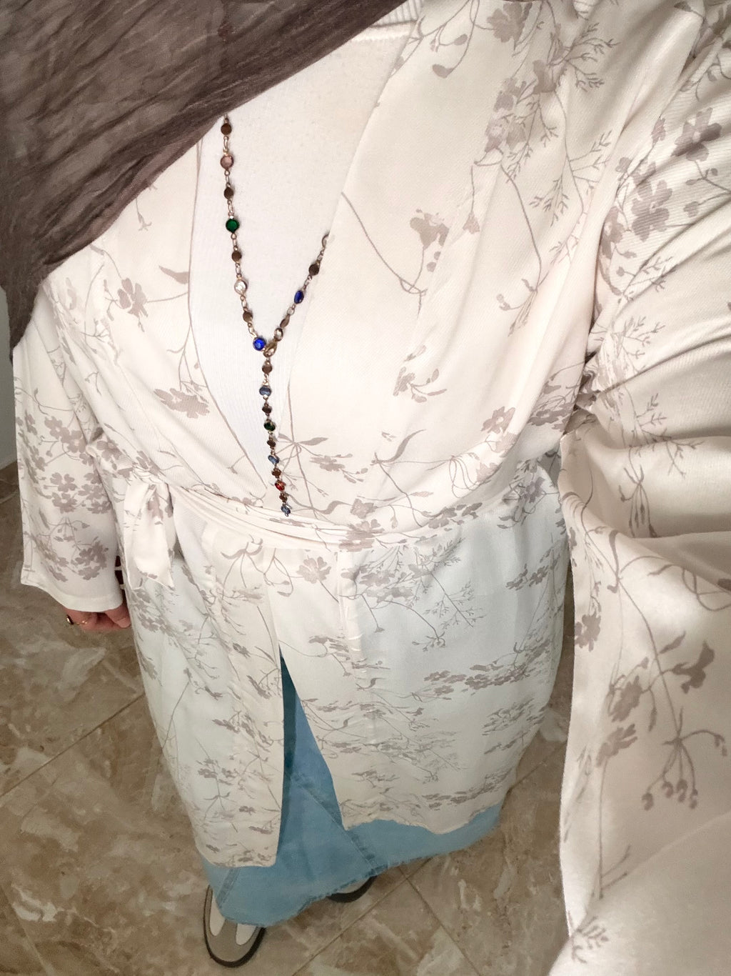 Floral Kimono - off white