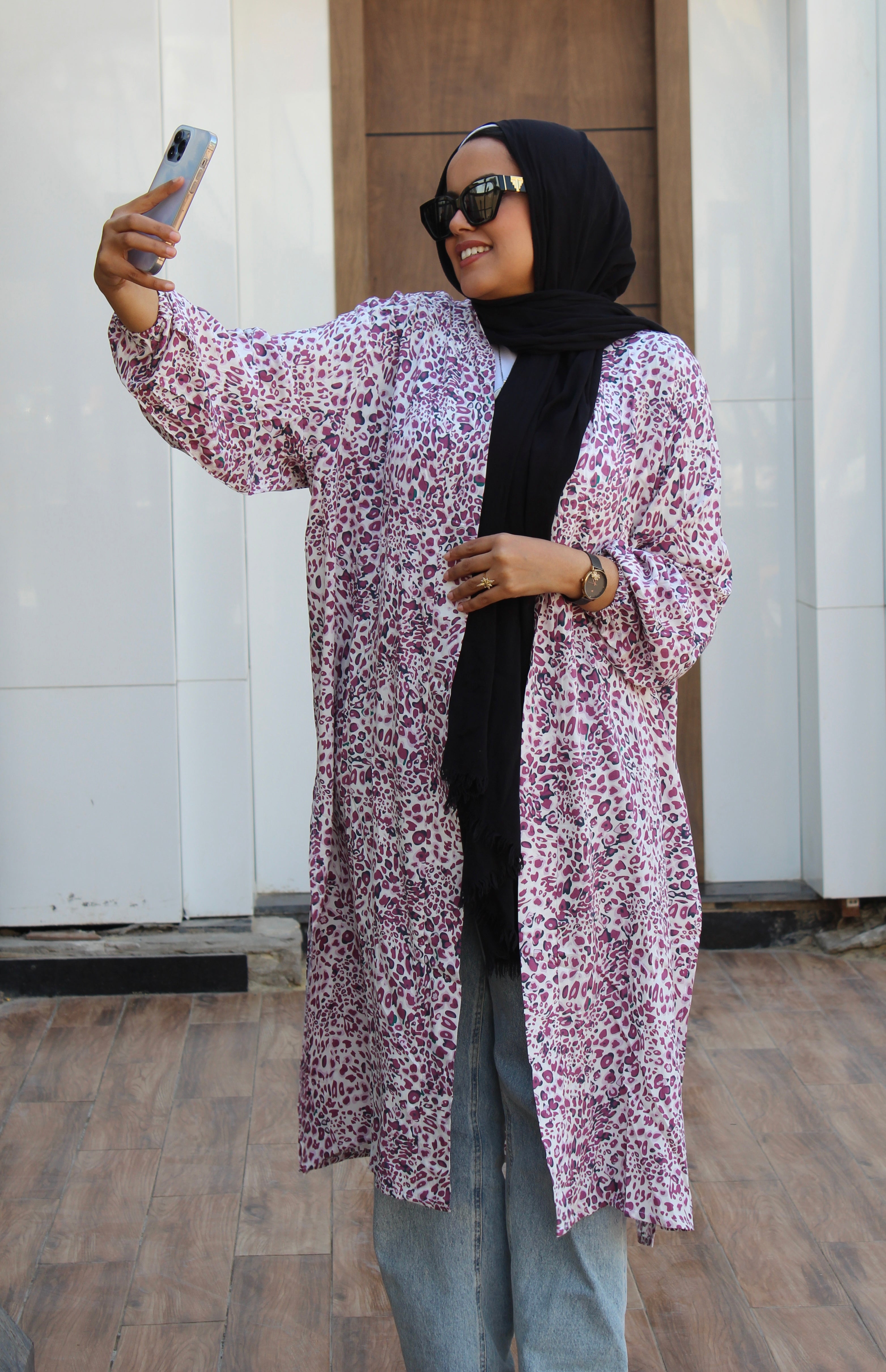 Long Cardigan - Purple