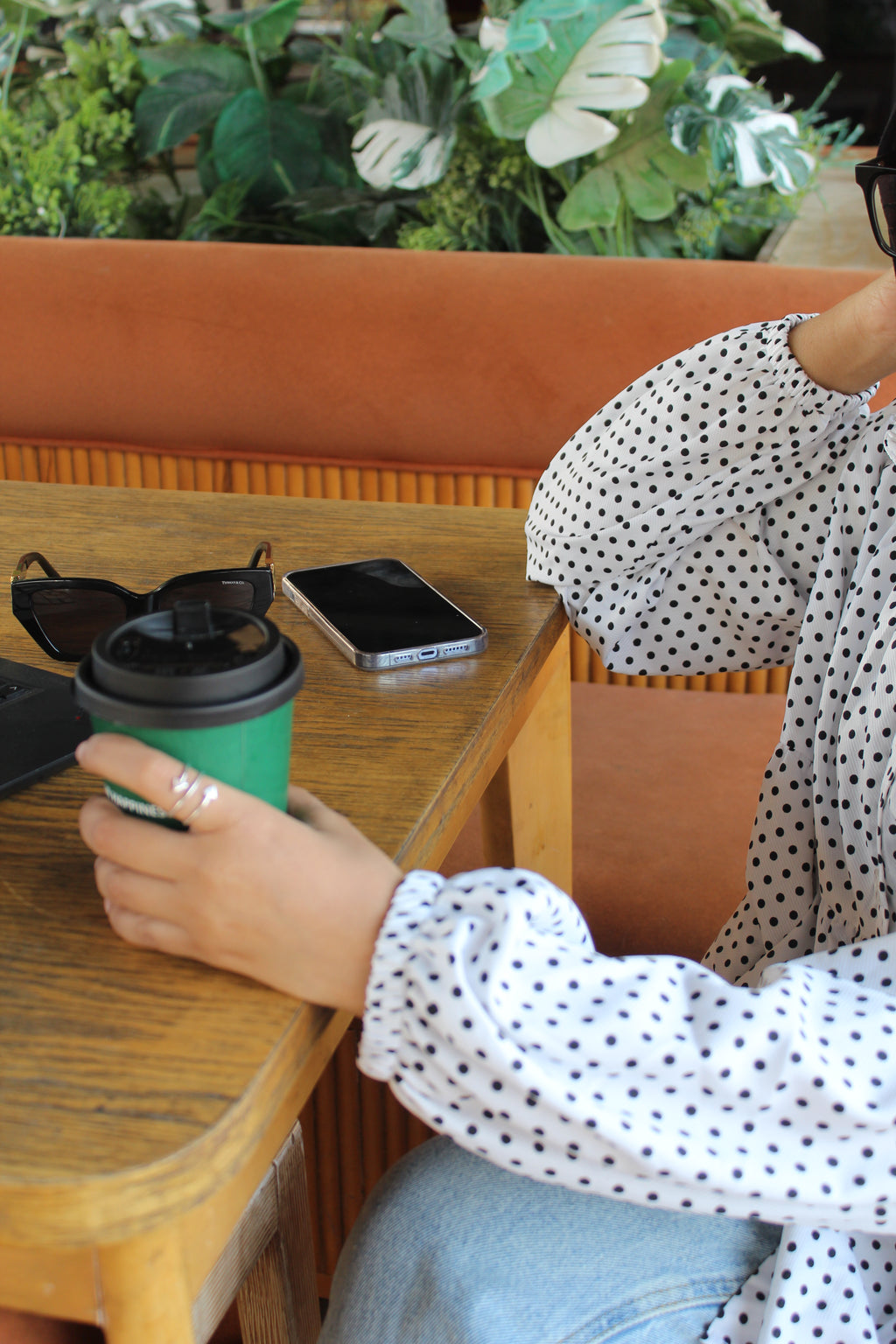 Ruffled Polka Dots Blouse