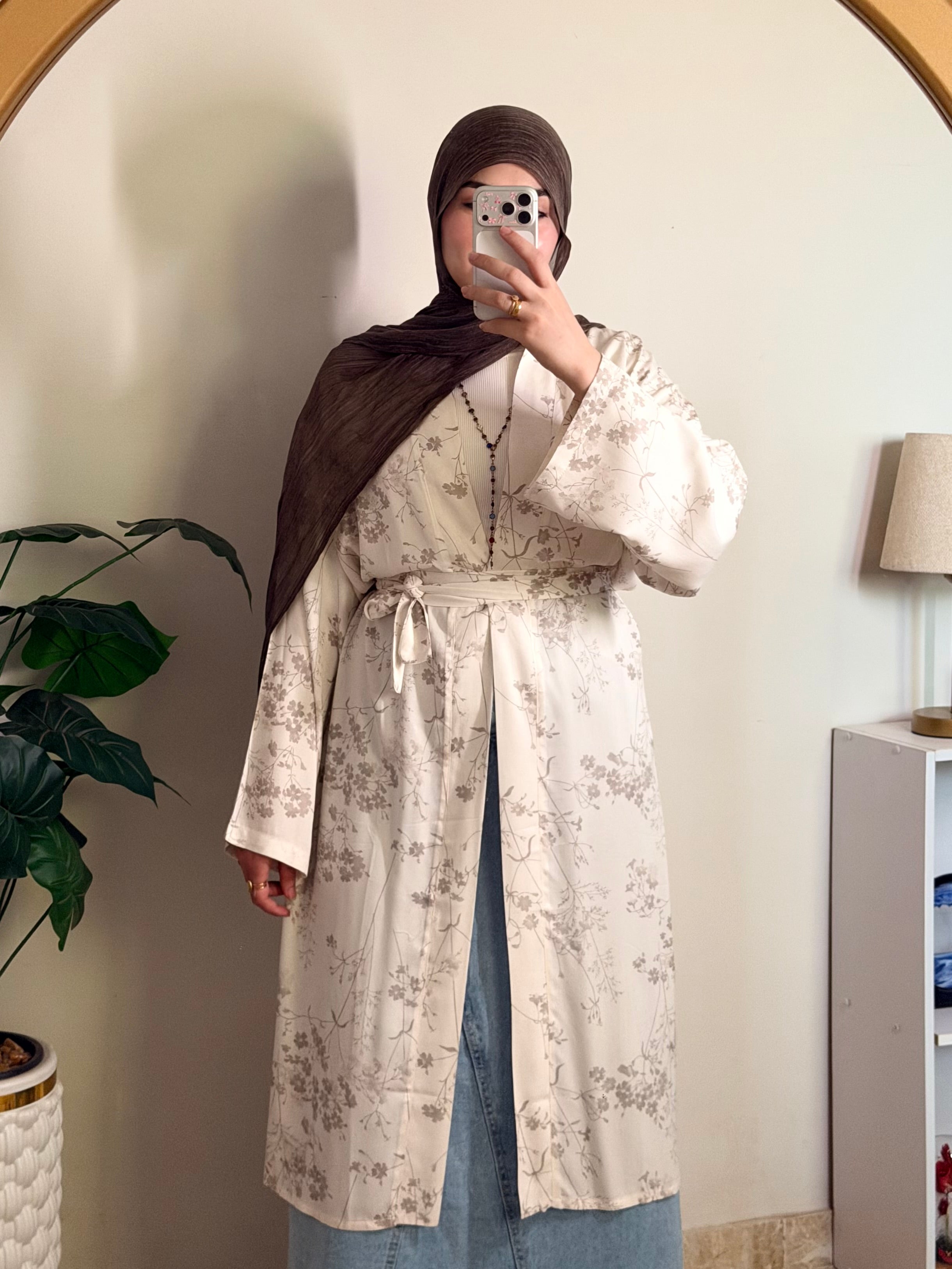 Floral Kimono - off white