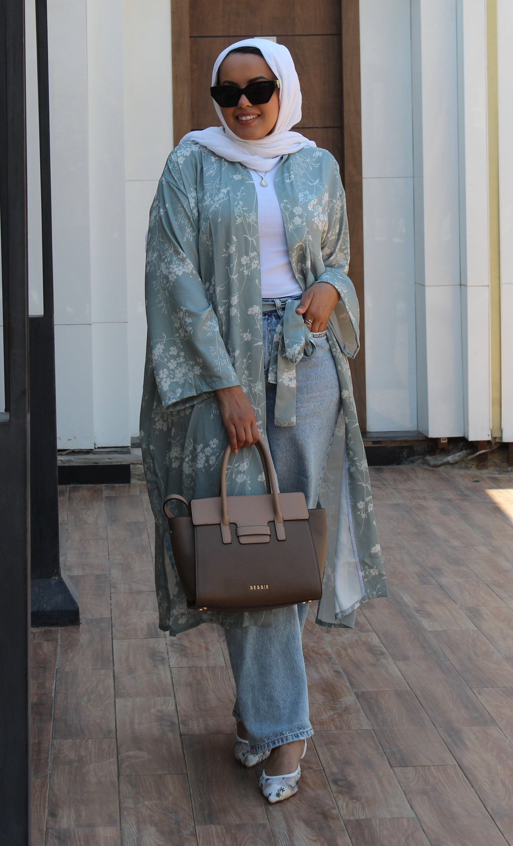 Floral Kimono - mint
