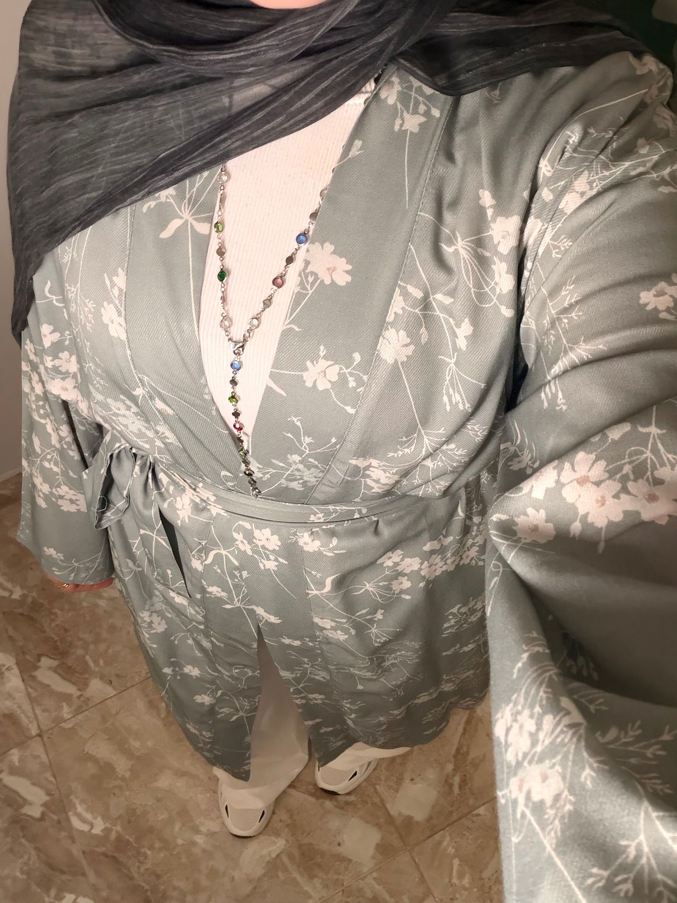 Floral Kimono - mint