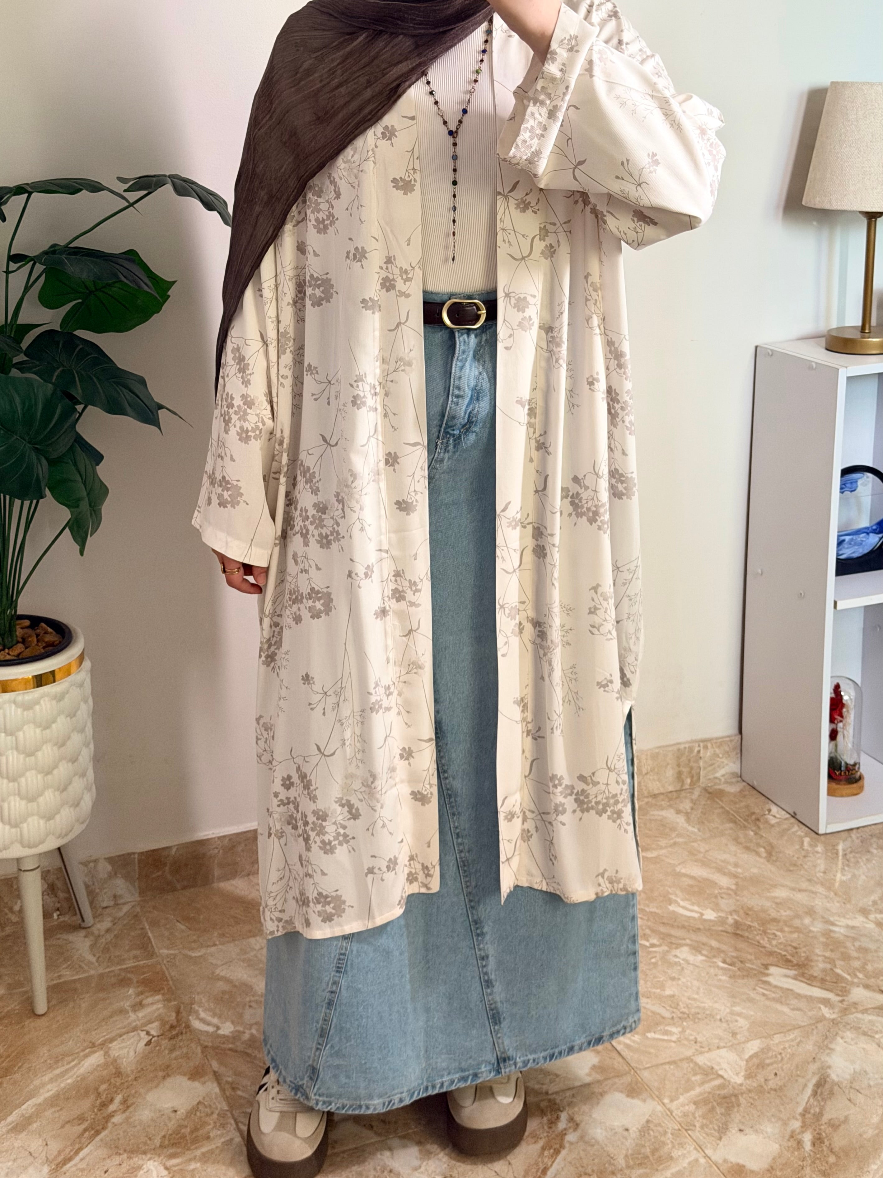 Floral Kimono - off white