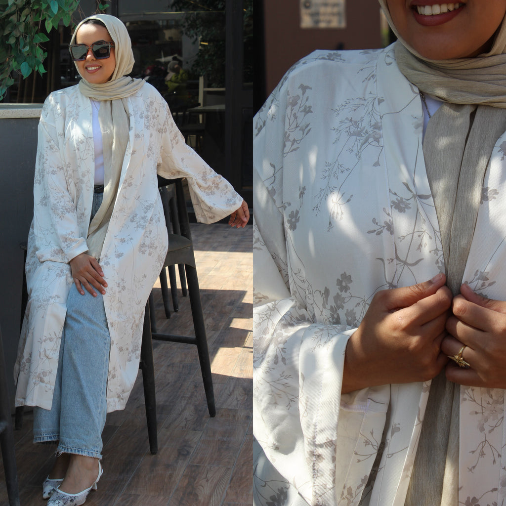 Floral Kimono - off white