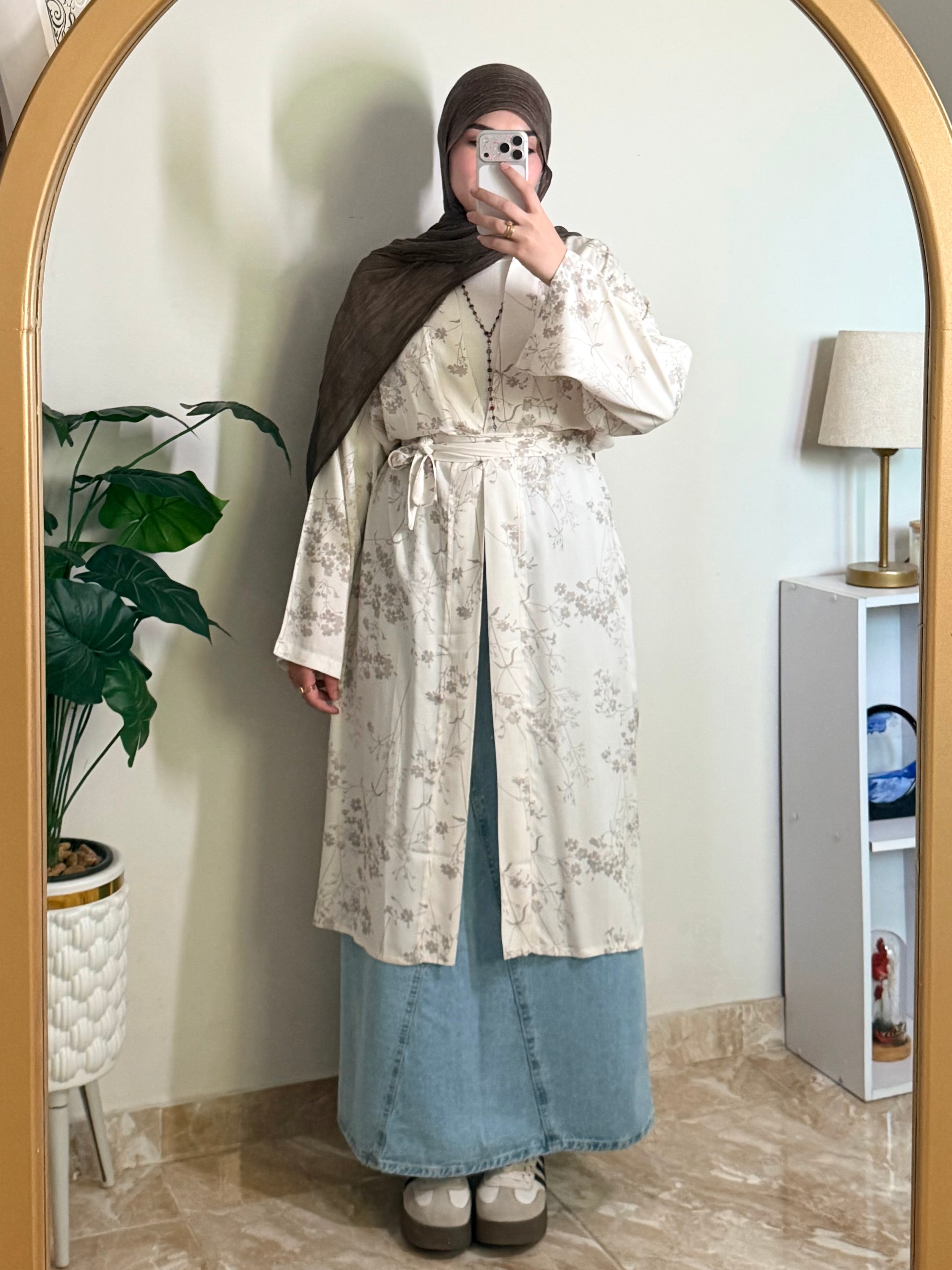 Floral Kimono - off white