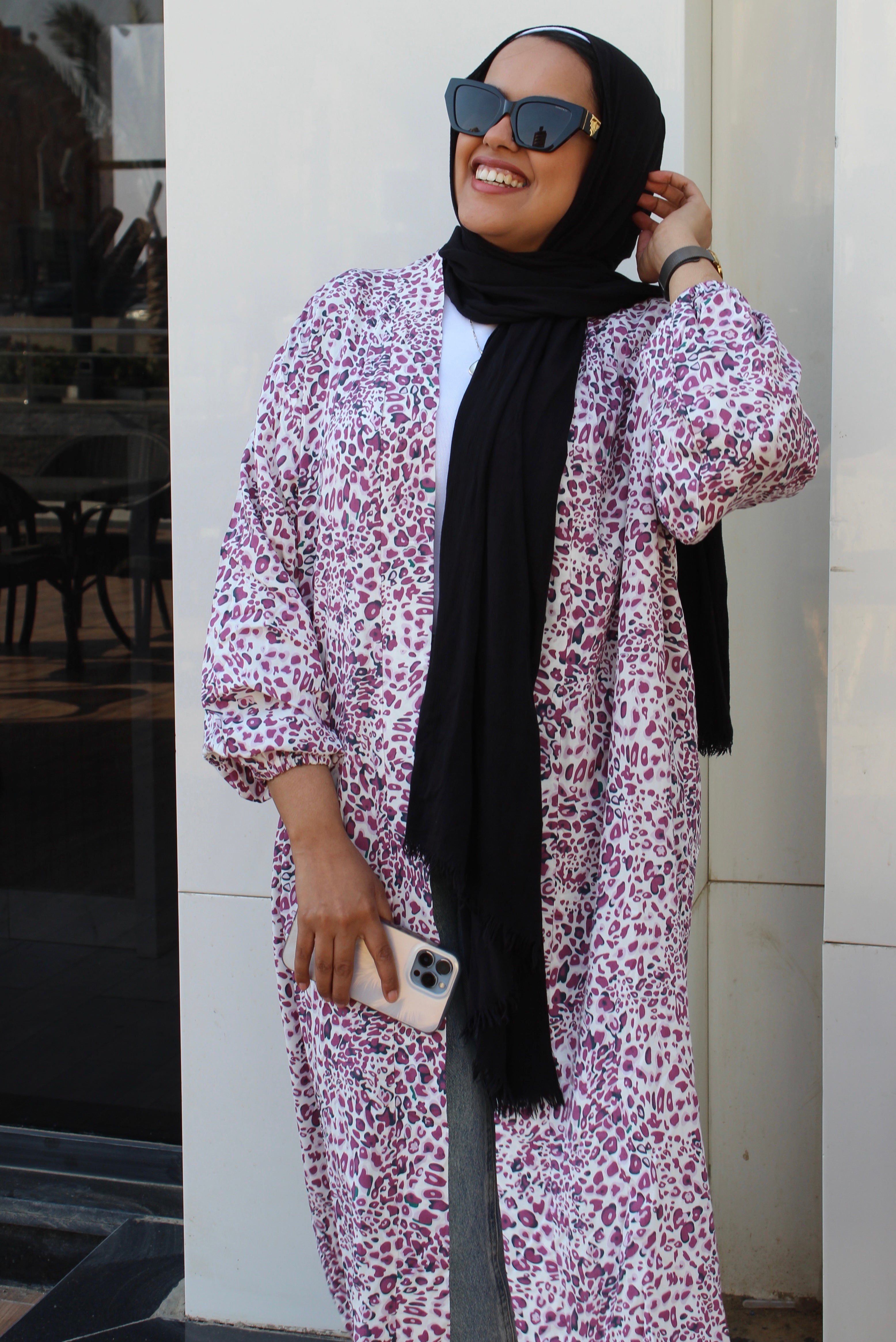 Long Cardigan - Purple