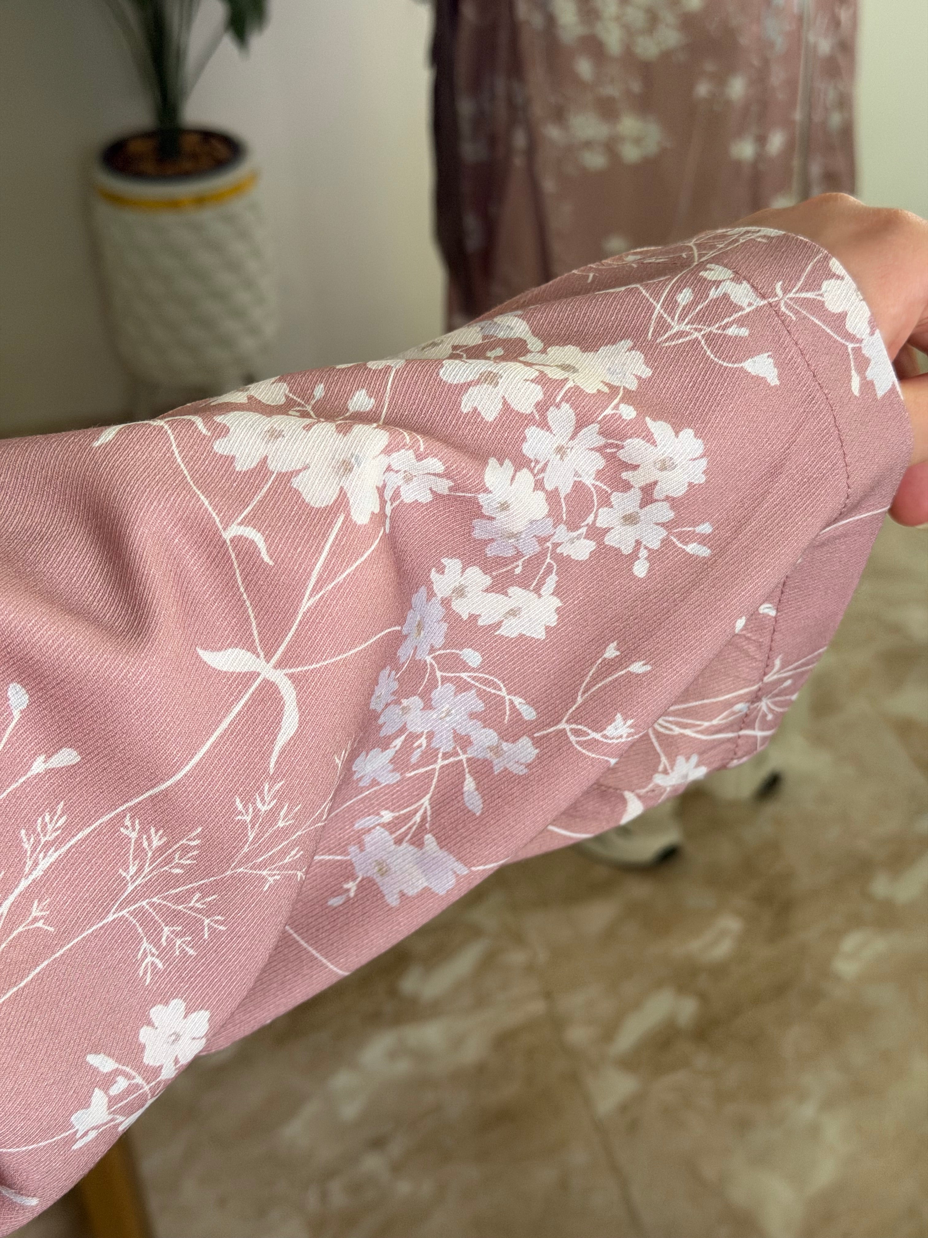 Floral Kimono - cashmere