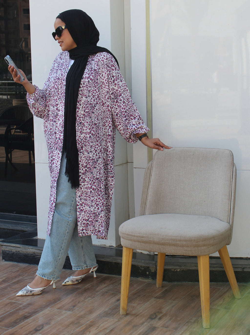 Long Cardigan - Purple