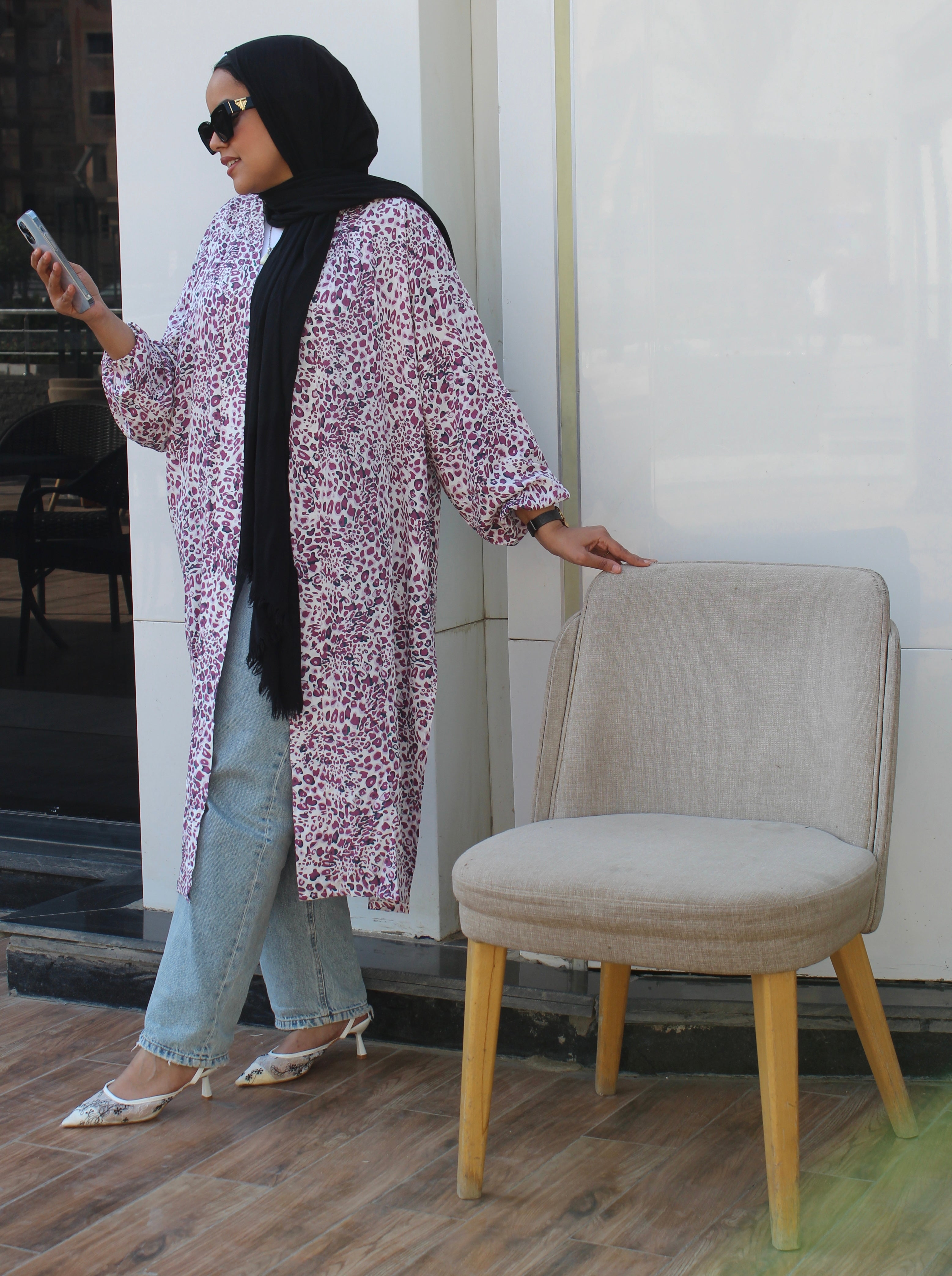 Long Cardigan - Purple
