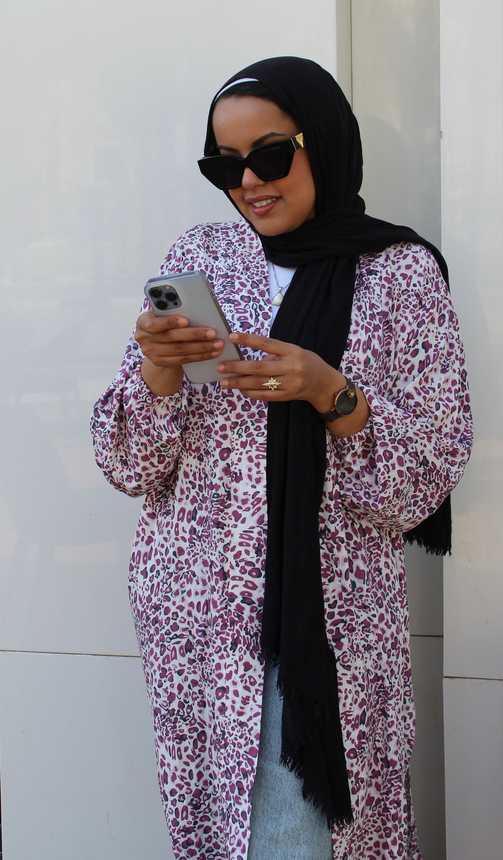 Long Cardigan - Purple