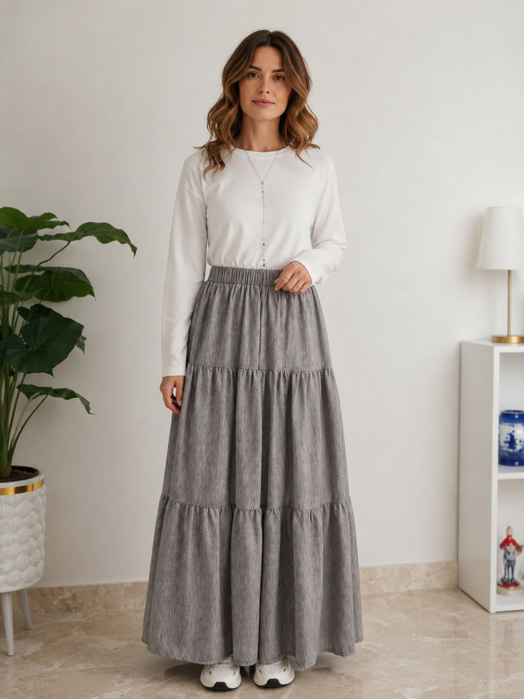 Diana Skirt- Grey