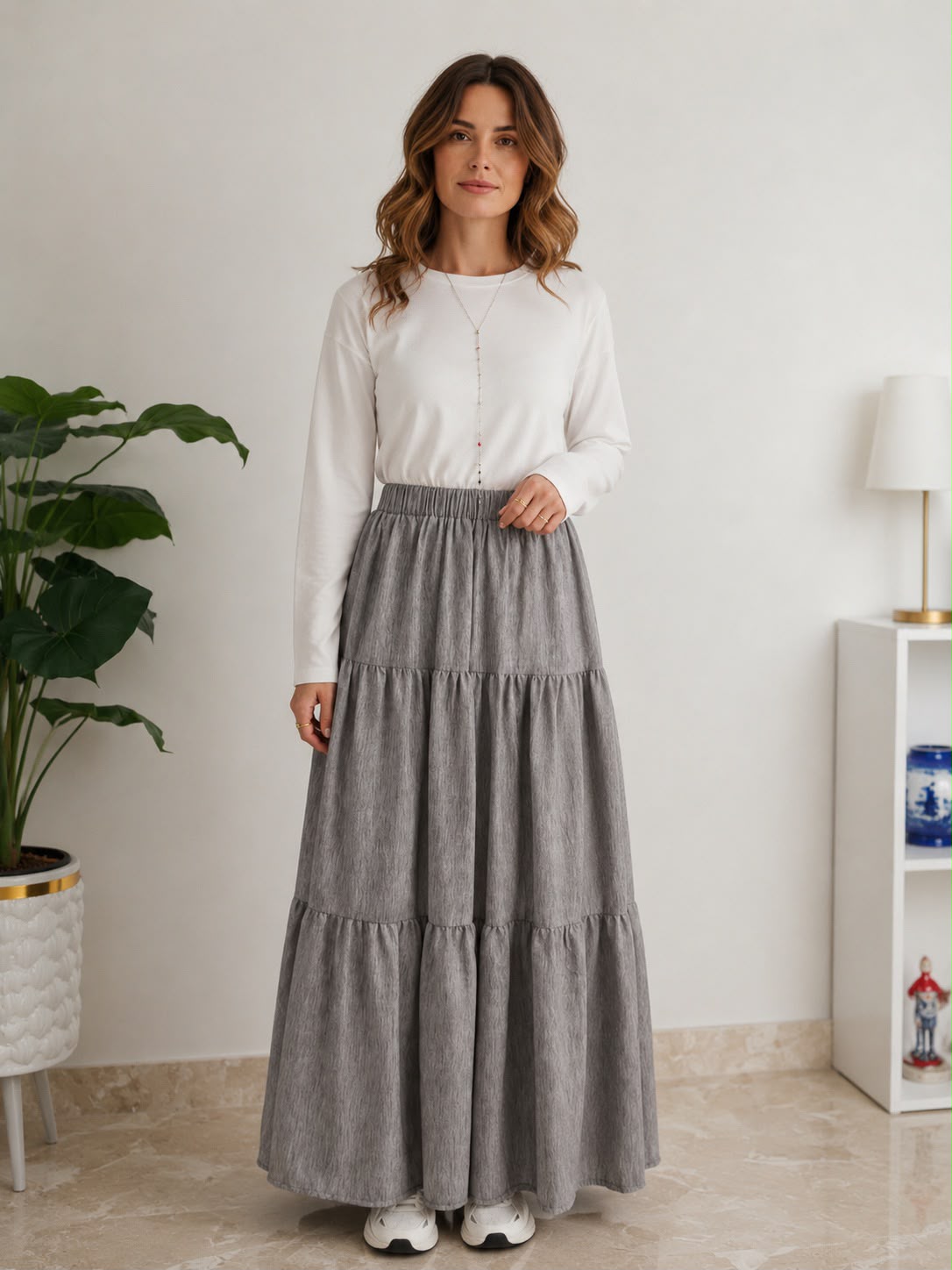 Diana Skirt- Grey
